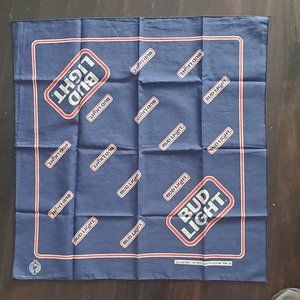 Vintage Bud Light Budweiser Bandanas Beer Pos - image 1